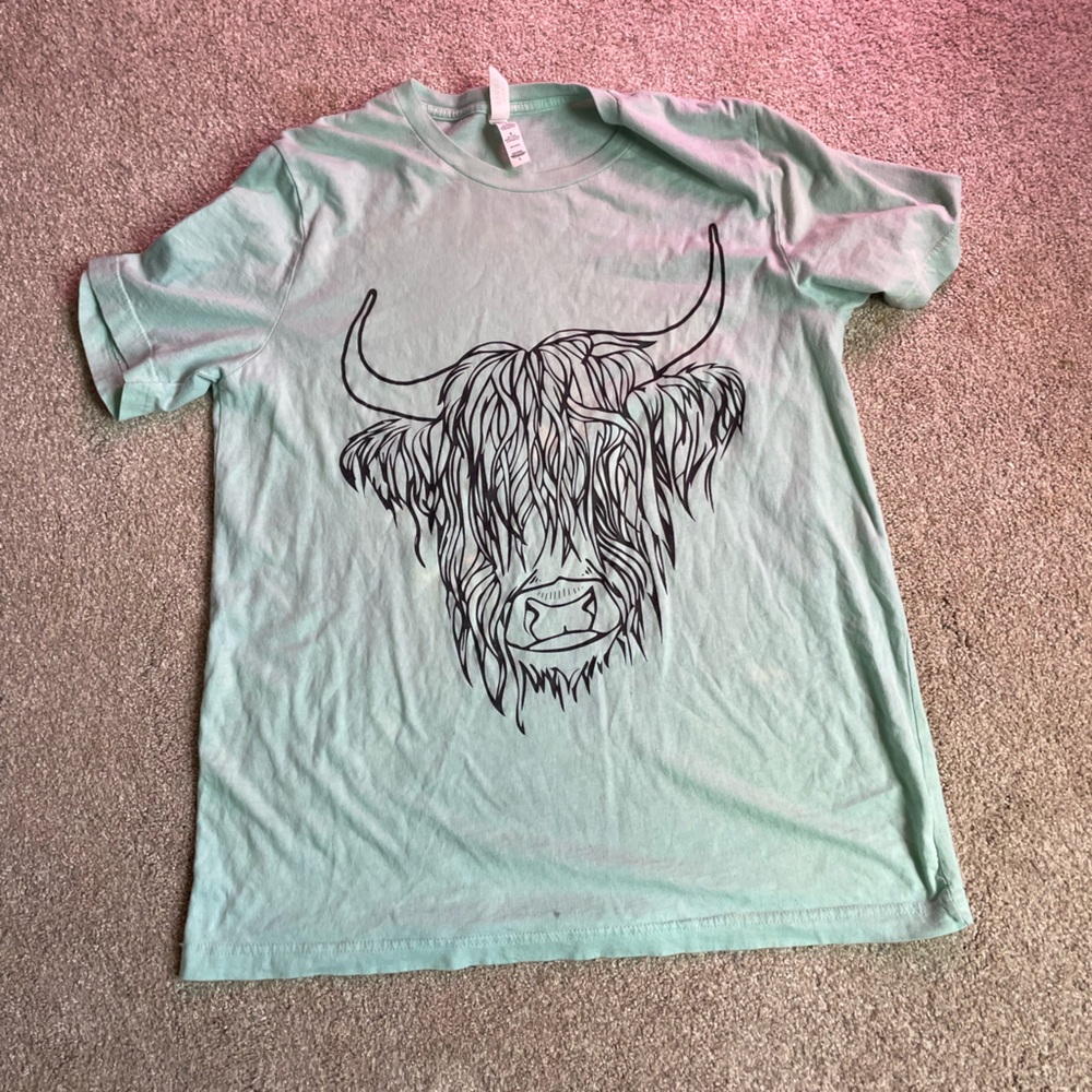 canvas cow shirt